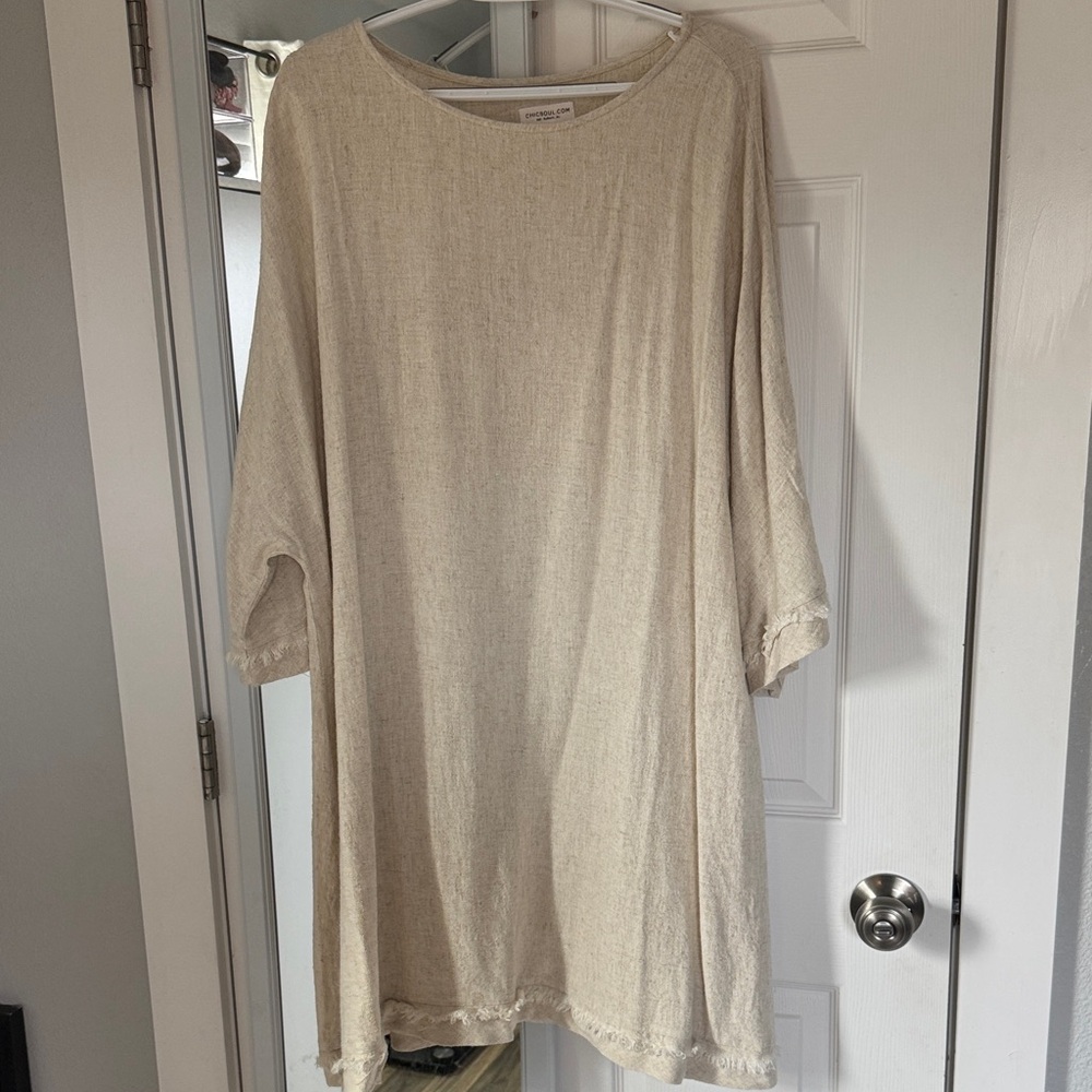 City Chic Cream Dress